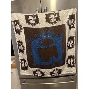 Aniunik Scandanavin Folk Art Tapestry Nordic Rustik Wall Hanging Boho Cabin